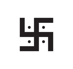 Swastika vector design. Swastika sign.