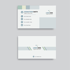 modern business card design, corporate  design , clean business card template  