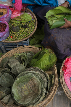 Leaf plates or Tapari made from sal leaves