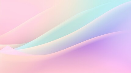 Pastel coloured abstract background with smooth waves, generative ai composite.