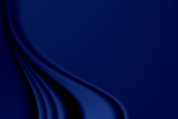 Midnight blue abstract gradient background, satin texture. Vector illustration.