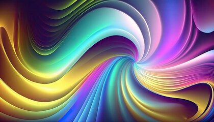 Glowing light spiral vortex, generative ai composite.