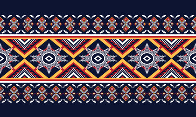 Ikat ethnic vector abstract beautiful art. Ikat seamless pattern for background,fabric,wrapping,clothing,wallpaper,Batik,carpet,embroidery style