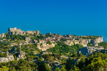 Fototapeta na wymiar Blick auf Les Baux-de-Provence, Frankreich