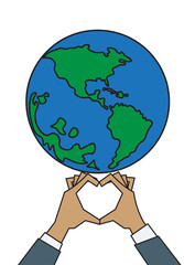 Happy Earth Day, Make everyday earth day, World Environment Day concept.