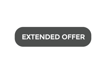 extended offer vectors.sign label bubble speech extended offer 
