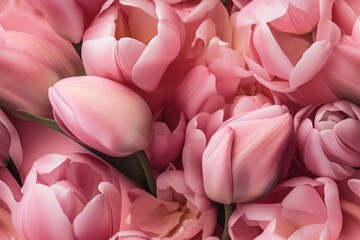 Obraz premium Spring Pink, Purple, Magenta, White Tulip Tulips Flower Flowers Seamless Repeating Repeatable Texture Pattern Tiled Tessellation Background Image