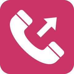 Vector Design Outgoing Call Icon Style