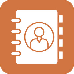 Vector Design Contact List Icon Style