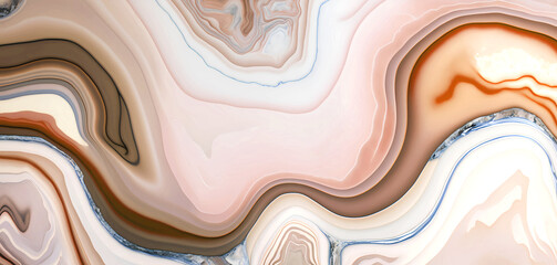 Marble ink colorful. brown marble pattern texture abstract background.