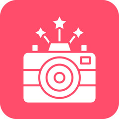 Vector Design New Year Camera Icon Style