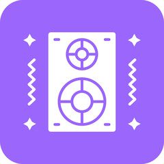 Vector Design New Year Speaker Icon Style