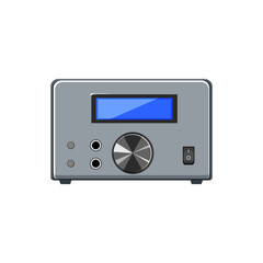 technology digital amplifier cartoon vector illustration