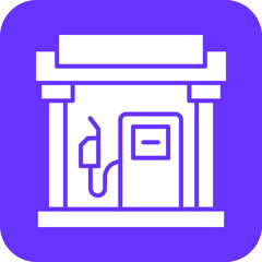 Vector Design Petrol Station Icon Style
