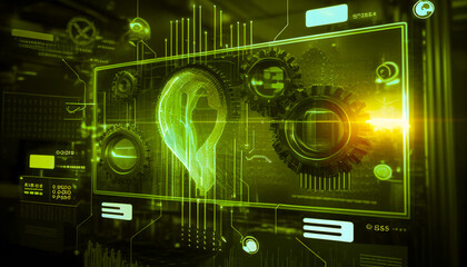 The Power of AI Machine Learning and Big Data. Generative ai. v1.