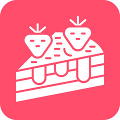Vector Design Cake Piece Icon Style