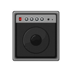 Obraz premium volume guitar amplifier cartoon vector illustration