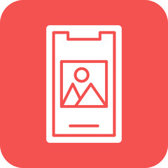 Vector Design Mobile Image Icon Style