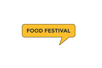 food festival vectors.sign label bubble speech food festival
