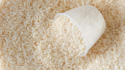 White long rice background texture