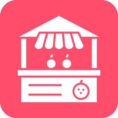 Vector Design Fruit Stall Icon Style