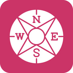 Vector Design Windrose Icon Style