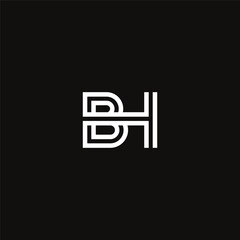 Vector letter bh logo design template