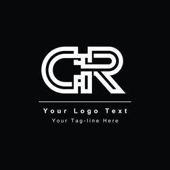 Premium Initial Letter CR logo design