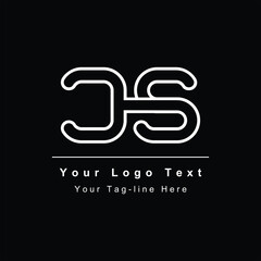 letter CS or SC design logo icon