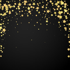 Magic stars vector overlay.  Gold stars scattered