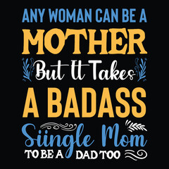 Obraz premium When God made moms he gave me the best one typography vector design template. For mother's day t-shirt and poster with quote. Mom tee.