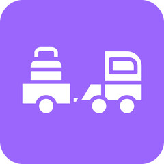 Vector Design Baggage Truck Icon Style