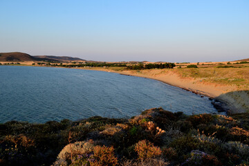 sunset over the sea