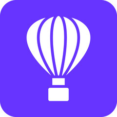 Vector Design Air Balloon Icon Style