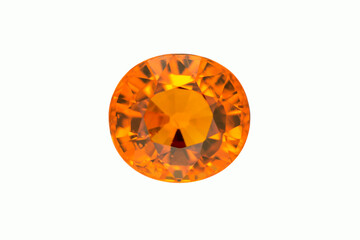 Spessartine loose gemstone. Orange mandarin colour variety of garnet gemstone. Loose, faceted,...