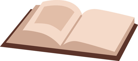 Flat open book