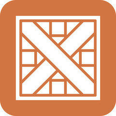 Vector Design Wooden Box Icon Style