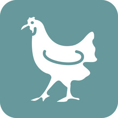 Vector Design Chicken Icon Style