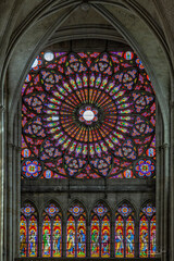 La rosace sud de la cathédrale Saint Pierre et Saint Paul de Troyes qui est considérée comme l’un des plus beaux exemples de l’art gothique en France et est une merveilleuse illustration de la finesse