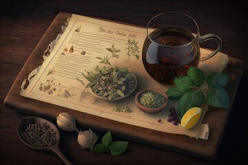 Explore the world of herbal teas with a visit to a tea shop or market, where you can see and smell the ingredients up close and personal. Generated by AI.