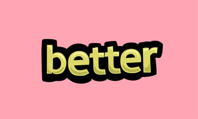 better writing vector design on a pink background