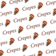 クレープのイラストレーションです。