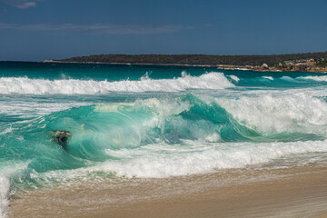 waves on the beach