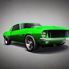 car isolated on black background. Generative AI.