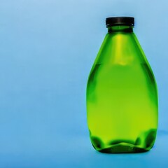 bottle with background. Generative AI.