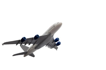 Airplane isolated on white background.