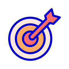 icon target, shoot, target audience, target market. editable file and color
