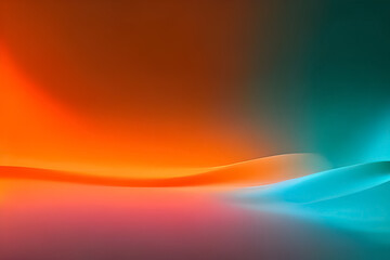 Obraz premium Abstract blur orange and blue gradient bakcground. Gradient design element for backgrounds, wallpapers, covers, ui design, banner, poster, mobile apps. generative ai
