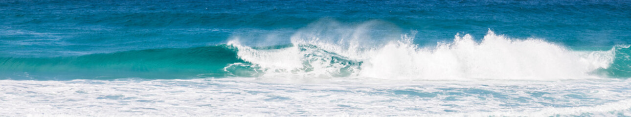 Panorama of wave breaking