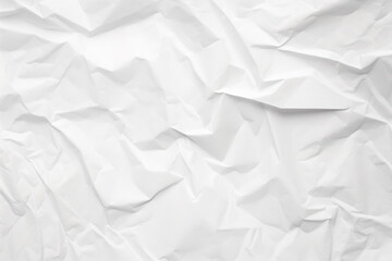 Fototapeta premium Design space white crumpled paper textured background. Created with Generative AI Technology